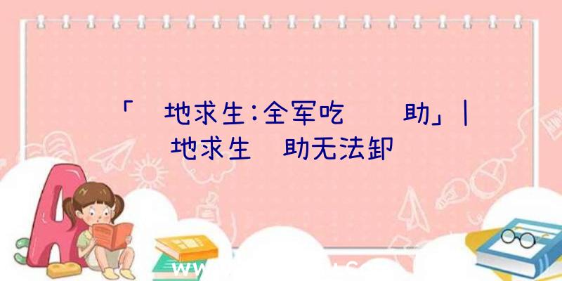 「绝地求生:全军吃鸡辅助」|绝地求生辅助无法卸载